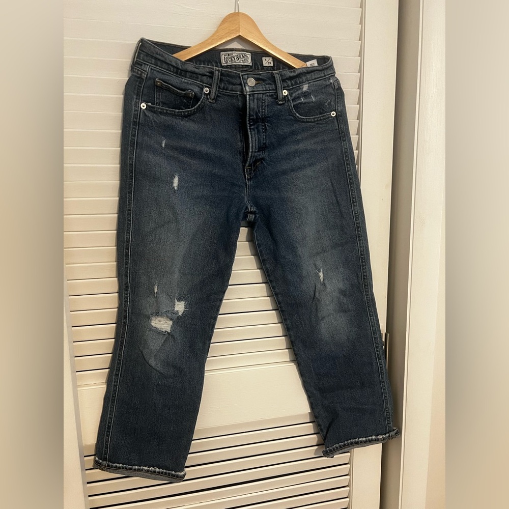 Lucky brand authentic straight crop jean 8/29